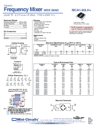 Datasheet MCA1-60LH+ manufacturer Mini-Circuits